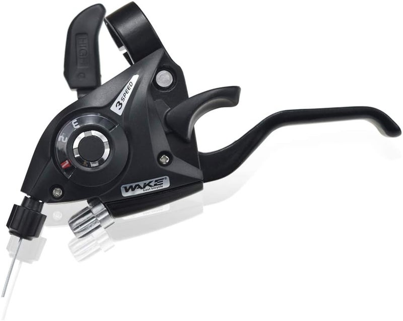 FOMTOR 3x7 Speed Shifte and 3x8 Speed Bicycle Brake Levers Shifter Set, Left Right Brake Lever Shifter Kits with Gear Indicator, Replacement with Shift Cables for Moutain Bike Road Bike, MTB (7 Speed) - Image 3